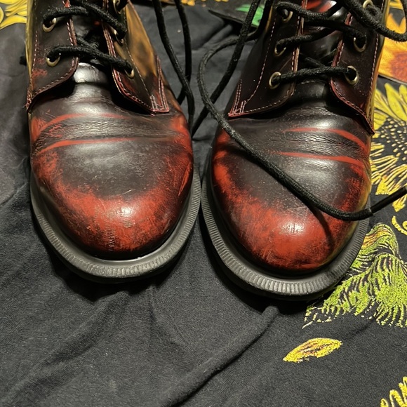 VINTAGE Red Rub Off Dr Martens size 7 - Picture 8 of 10